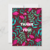 魔法の庭園 – マゼンタのサンキューカード シーズンカード (正面)