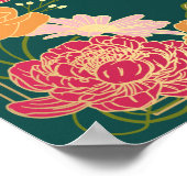 魔法の庭園 花のウェディング ウェルカムサイン ポスター (角)