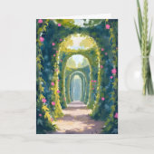 魔法の庭園|花の門のアート カード (正面)