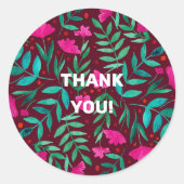 魔法の庭感謝してい君 ラウンドシール (正面)