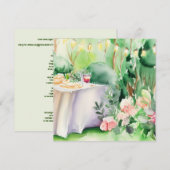 魔法の庭 : ベビーシャワー 招待状 (正面/裏面)