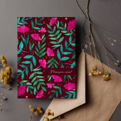 魔法の庭 – マゼンタとグリーン私はあなたを愛している シーズンカード