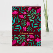 魔法の庭 – マゼンタとグリーン私はあなたを愛している 箔シーズンカード (正面)