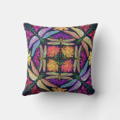 魔法の庭、花とトンボ クッション (裏面)