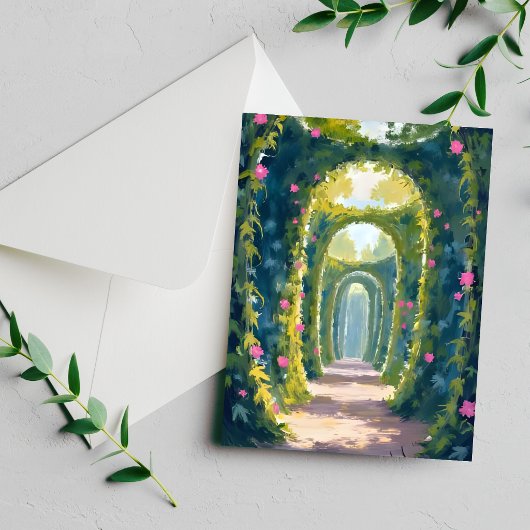 魔法の庭 | 花の門絵画カード