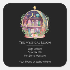 魔法の必須油薬用ヨガの結晶 スクエアシール