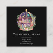 魔法の必須油薬用ヨガの結晶 スクエア名刺 (正面)