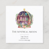 魔法の必須油薬用ヨガの結晶 スクエア名刺 (正面)