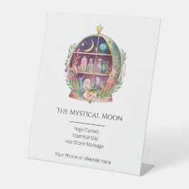 魔法の必須油薬用ヨガの結晶 台座サイン