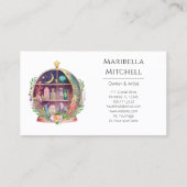 魔法の必須油薬用ヨガの結晶 名刺 (裏面)