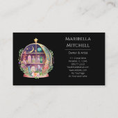 魔法の必須油薬用ヨガの結晶 名刺 (裏面)