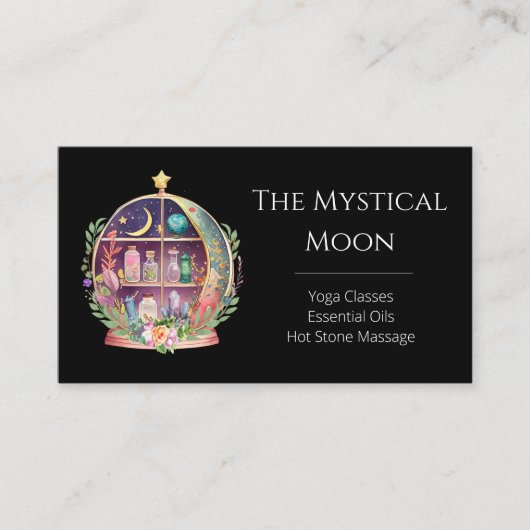 魔法の必須油薬用ヨガの結晶 名刺 (正面)