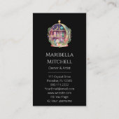 魔法の必須油薬用ヨガの結晶 名刺 (裏面)