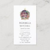 魔法の必須油薬用ヨガの結晶 名刺 (裏面)