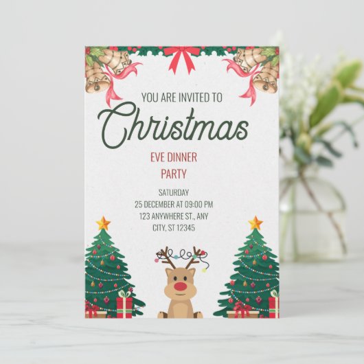 魔法の思い出:楽しいクリスマスへの招待状 招待状 (スタンド正面)