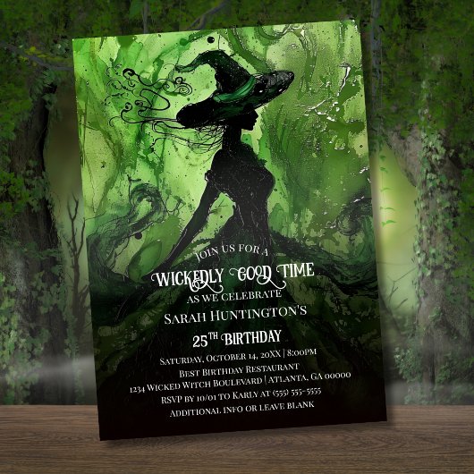 魔法の悪い魔女 誕生日パーティー 招待状