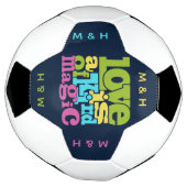 魔法の愛のモノグラムカスタムサッカーボール サッカーボール (回転)