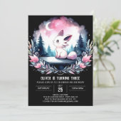 魔法の愛らしい猫誕生日 招待状 (スタンド正面)