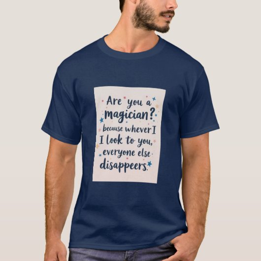 魔法の愛気のあるそぶりをした Tシャツ (正面)