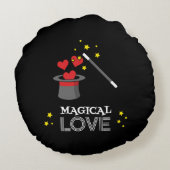 魔法の愛 – 白 ラウンドクッション (裏面)