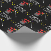 魔法の愛 – 白 ラッピングペーパー (角)