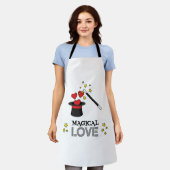 魔法の愛 – 黒 エプロン (着用した状態)