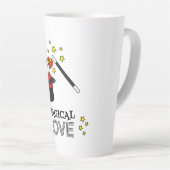 魔法の愛 – 黒 カフェラテマグ (右アングル)