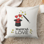 魔法の愛 – 黒 クッション (ブランケット)