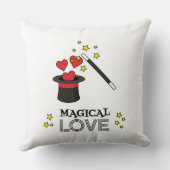 魔法の愛 – 黒 クッション (裏面)