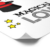 魔法の愛 – 黒 ポスター (角)