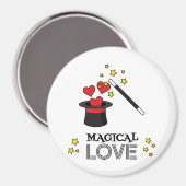 魔法の愛 – 黒 マグネット (正面/裏面)