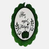 魔法の感謝祭紙オーナメントカード オーナメントカード (右)