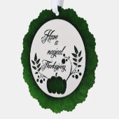 魔法の感謝祭紙オーナメントカード オーナメントカード (左)