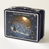 魔法の懐かしい冬の森 メタルランチボックス (裏面)