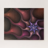 魔法の成長モダン抽象芸術カラフルフラクタル ジグソーパズル (横)