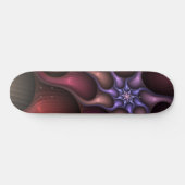魔法の成長モダン抽象芸術カラフルフラクタル スケートボード (横)
