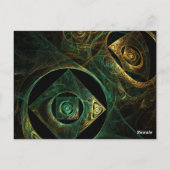 魔法の振動テーブル番号はがき ポストカード (裏面)