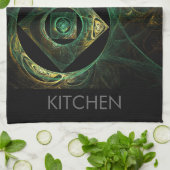 魔法の振動抽象芸術アートキッチンタオル キッチンタオル (折り畳み)