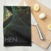 魔法の振動抽象芸術アートキッチンタオル キッチンタオル (四つ折り)