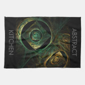 魔法の振動抽象芸術アートキッチンタオル キッチンタオル (横)