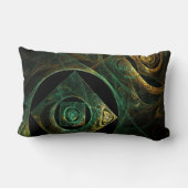 魔法の振動抽象芸術アートランバーピロー ランバークッション (裏面)