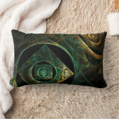 魔法の振動抽象芸術アートランバーピロー ランバークッション (ブランケット)