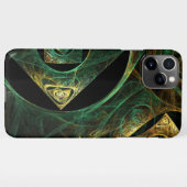 魔法の振動抽象芸術アート光沢 iPhoneケース (裏面横)