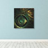 魔法の振動抽象芸術クワッドキャンバスプリント キャンバスプリント (インサイチュ (ウッドフロア))