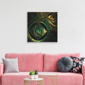 魔法の振動抽象芸術クワッドキャンバスプリント キャンバスプリント (インサイチュ (リビング))