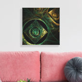 魔法の振動抽象芸術白黒 キャンバスプリント (インサイチュ (リビング))