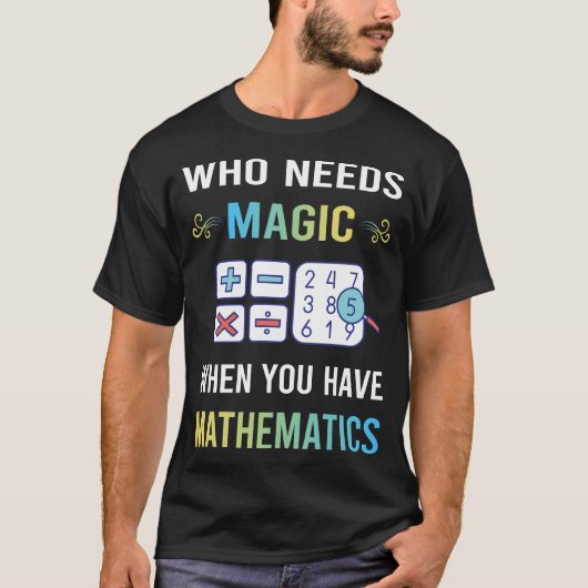 魔法の数学 数学好きに捧ぐ Tシャツ (正面)