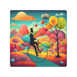 魔法の旅 メタルプリント