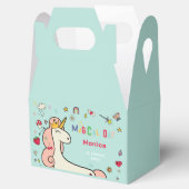 魔法の日かわいい漫画ユニコーン子供の誕生日 フェイバーボックス (オープン)