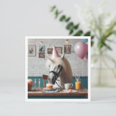 魔法の日だ!ユニコーン誕生日の招待状 招待状 (スタンド正面)